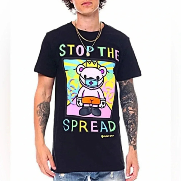 REASONS STOP THE SPREAD SHIRT MEDIUM NWT - Picture 1 of 2